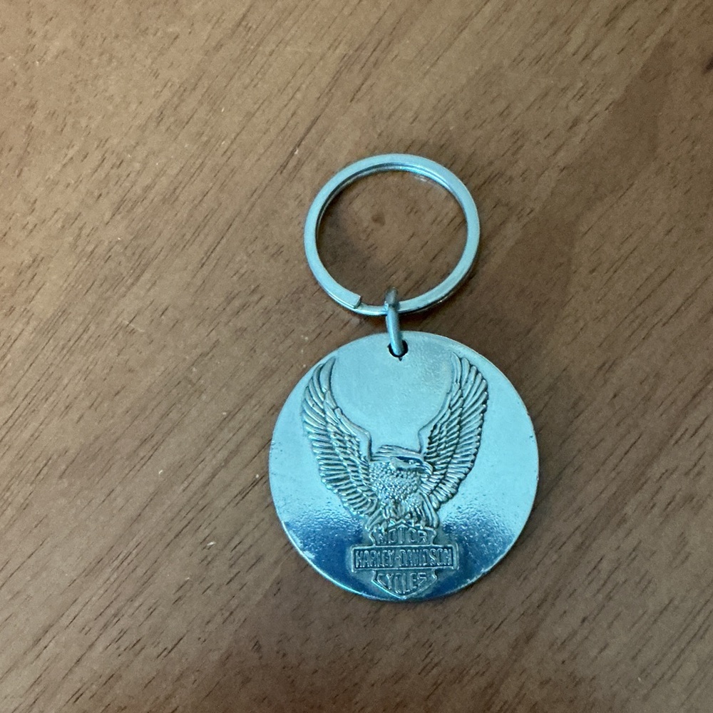 Harley-Davidson Silver Eagle Keychain